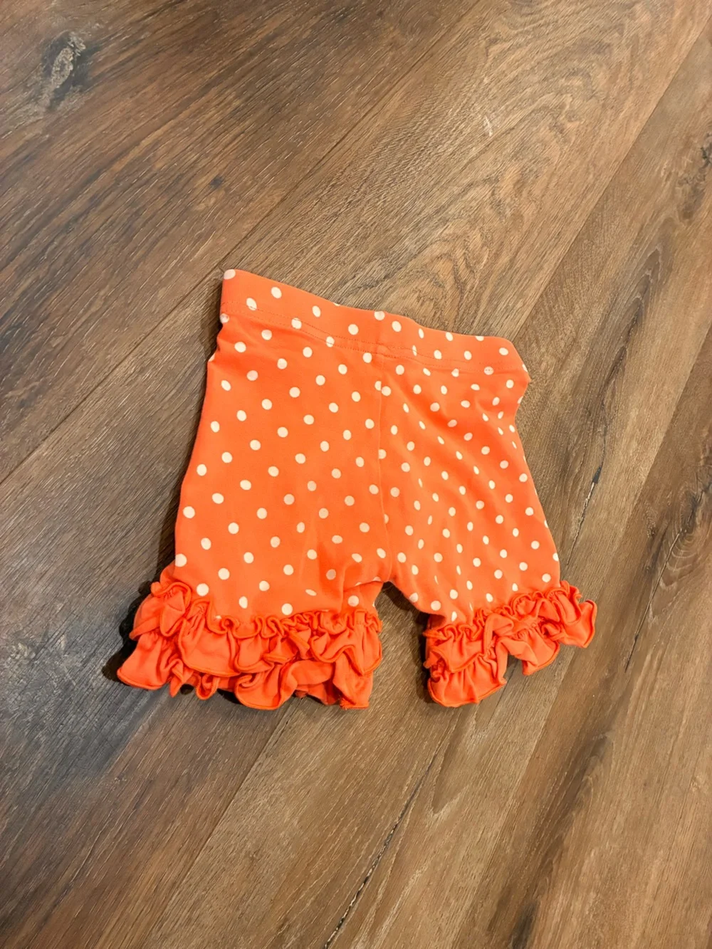 Matilda Jane Fearless Shortie Let’s Go Together Orange Ruffle Shorts Summer 4T